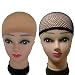 eBoot 3 Pack Wig Caps, Neutral Nude Beige and Black Mesh