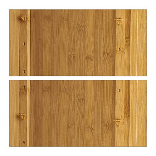 Relaxdays Badregal Bambus HBT 170 x 33,5 x 28 cm Badschrank mit 6 Ablageflächen mit praktischen Stauraum für Badeaccessoires als Standregal mit Schrank und 2 verstellbaren Einlegeböden für Bad, natur - 7