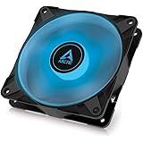 ARCTIC P12 PWM PST RGB - Ventilateur de boîtier PWM de 120 mm optimisé pour la pression statique, ventilateur semi passif : 0