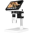 SMILEDRIVE® Digital HD Microscope with 4.3 inches Colour Screen | 50-1000x adjustable Magnification | USB Connection with Laptop, PC | Built-in MicroSD card slot (32GB) | 2000 mAh rechargeable battery