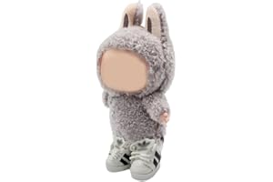 KSOIQPU 1 Paar labobo Schuhe Trend Puppenschuhe Fingerboard Schuhe Griffbrettschuhe Sehr Klein Canvas Schuhe Stoff Schuhe für Puppen, Kind Geschenk Spielzeug(für 17cm labobo)