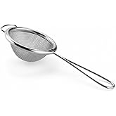 Paslanmaz &Ccedil;elik &Ccedil;ay S&uuml;zgeci &ndash; İnce Tel &Ouml;rg&uuml; Bitki &Ccedil;ayı ve T&uuml;rk &Ccedil;ayı S&uuml;zgeci, Ergonomik Saplı, 5 cm Filtre &Ccedil;apı