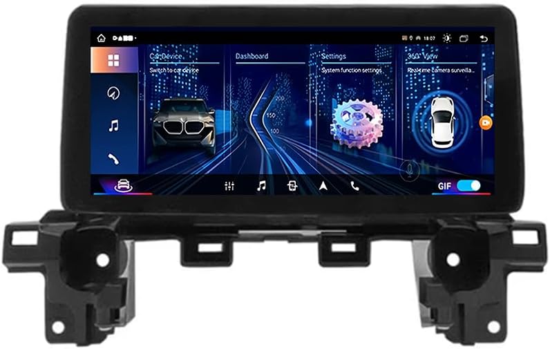 Android 14 Radio Coche Pantalla Táctil 12.3 Pulgadas para Mazda CX-5 CX-8 2016-2019 Conectar y Usar Navegación GPS Control del Volante 4G WiFi FM Am RDS Enlace ESP N400 Pro 12.3 8 Core 4G+WiFi 4+64GB