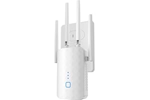 GUHUASHI WLAN Verstärker, 1200Mbit/s WLAN Repeater mit 4*180° Schwenkbare Antenne Dualband 2,4GHz+5GHz WiFi Repeater mit WPS | 1200 Mbit/s | Mit LAN/WAN Port| Einfache Einrichtung | Kompatibel 99% WLAN Geräten
