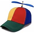 KitWinner Unisex Baseball Cap, Colorful Adjustable Cute Baseball Helicopter Propeller Hat Snapback Hat for School Girl Boy