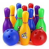 Bowling & Kegeln Spielzeug, Lommer 12Pcs Bowling Set(10 Pin...