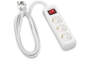 NonKob Doppelstecker für Steckdose, 2 Stück Steckdosenadapter, Mehrfachstecker für Küche Büro