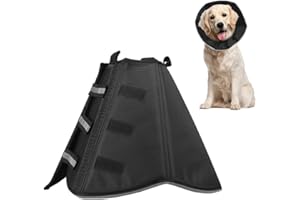 EBKCQ Collar de Cono Perro, Collarin Perros para No Rascarse, Ajustable Collar Isabelino Perro con Cierre de Velcro, Collar Protector para Cicatrización de Heridas de Perros Grandes (XL,30CM)
