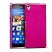 Produktbild Sony Xperia Z1 Brushed Backcover Rückschale gebürstete Hülle kratzfestes TPU Silikon Farbe: Pink