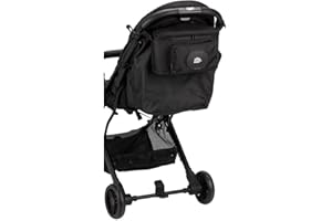 VARIOUSS Bolsa Organizadora para silla de paseo o carro de bebé Universal compacto y ligero (Negro)