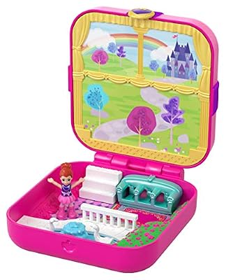 Polly Pocket Coffret Secret Le Château de Rêve de Lila avec mini-figurine, 3 Surprises, accessoires et autocollants, jouet enfant, édition 2019, GDK80