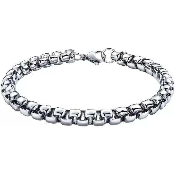 Men's Stainless Steel Double Layer Bracelet – 8 Inch With Lobster Claw Clasp (5mm) - View #13