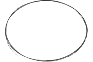 sourcing map Filo di tungsteno, filo di tungsteno ad alta purezza al 99,95%, diametro 0,01 mm, lunghezza 2 metri, bobina metallica per la produzione di lampadine per l'industria elettronica di