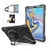 Produktbild Samsung Galaxy Tab A 10.5" Hülle,Heavy Duty 3 Layer Case Silikon PC Stoßfest Tasche Cover Kickstand mit Handschlaufe/Shoulder strap Shell für Samsung Galaxy Tab A 10.5" SM-T590/ T595 2018 Tablet (schwarz)