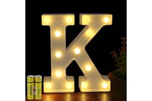 ‎HONPHIER Honphier® Letters Lights Alphabet Lamp LED Letter Lighting, Letter Light Illuminated, Letters Night Lights Decoration for Birthday Party, Wedding, Children’s Room