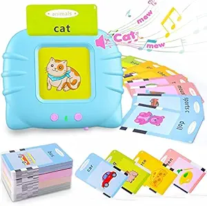 CUPEX Educational Toys for 2 3 4 Years Old 112 Talking Baby Flash Cards, Learning Resource Electronic Interactive Toys for 2-4 Year Old Boys Girls Toddlers Kids Birthday Gifts Ages 2 3 4 5