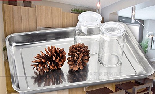 BBQ Grillplatte Grillschale Gemüse,Hochwertig Edelstahl 4,8cm Höhe (ca. 27 cm lang, 20 cm breit) - 3