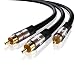 Produktbild IBRA ® 2 m 1 Cinch zu 2 Cinch Y - Kabel - Gun Metal Range