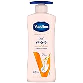 Vaseline Healthy Bright, Sun + Pollution Protection Daily Moisturizer, 400ml, for Glowing Skin, 2-in-1 Body Lotion with SPF 3