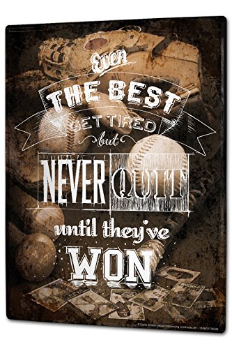 Cartel Letrero de Chapa XXL Retro Nunca dejar de fumar