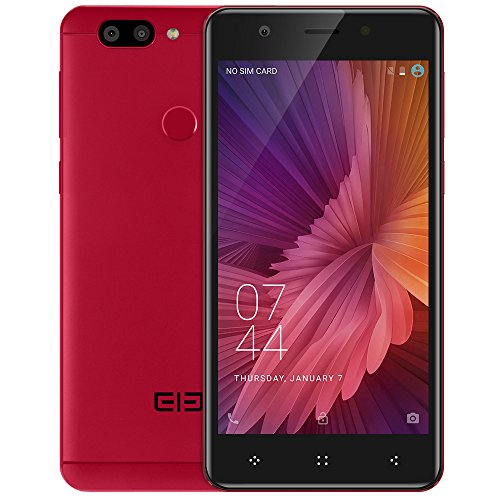 Elephone P8 Mini Android 7.0 4G Smartphone 5.0 pollici FHD Schermo, fotocamera frontale 16MP e 13MP + 2MP doppie fotocamere digitali doppie SIM, 4GB RAM + 64GB ROM Octa Core, Rosso