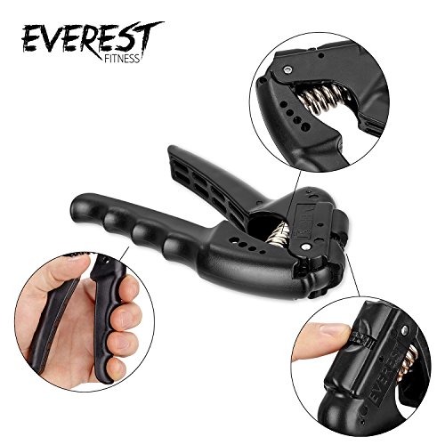EVEREST FITNESS Profi Handgreif-Trainer für Hand- und Unterarm-Muskulatur, mit einstellbarem Widerstandsbereich | 2 Jahre Zufriedenheitsgarantie | Fingerhantel, Fingertrainer, Federgriffhantel, Handmuskeltrainer - 2