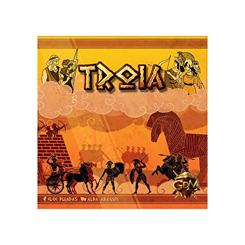 GM Games- Troia Juego de Tablero, Multicolor (GDM Games GDM2076)