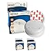 Produktbild 2x Nemaxx WL2 Funkrauchmelder Rauchmelder Brandmelder Set Funk koppelbar vernetzt - nach EN 14604 + 2x Nemaxx NX1 Quickfix Magnetbefestigung