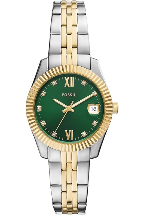 Casio Donna Fossil Orologio Da Donna BQ3927 Quadrante Argento