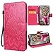 Price comparison product image VemMore Huawei Mate 20 Lite Case PU Leather Wallet Case Flower Flip Magnetic Closure Card Slots Stand Function Premium Shockproof Full Protective Cover Sunflower Pattern - Red