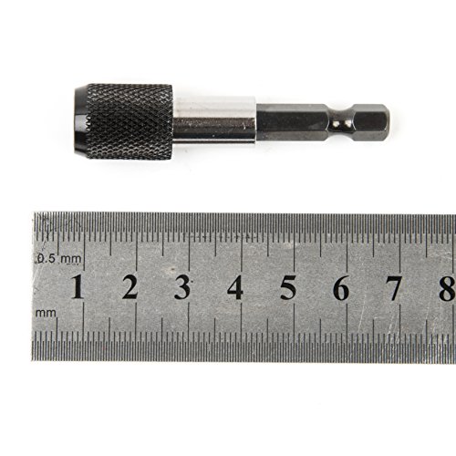 Fortag 3 tlg Schalungsbohrer Bithalter 1/4″ mit Sechskantschaft Ringmagnet mit Quick Release Funktion Bitsatz für elektrische Bohrmaschine Schlagschrauber Schraubendreher Magnetbithalter(schwache Magnet) Bitaufnahme. - 8