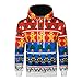 Produktbild Soupliebe Herren Herbst Winter 3D Weihnachten Langarm mit Kapuze Sweaterhirt Top