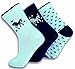 Produktbild SOCKS PUR Mädchen Söckchen Pferd - Stern und uni Motiv 3er PACK (27/30, blau-marine-blau MIX)