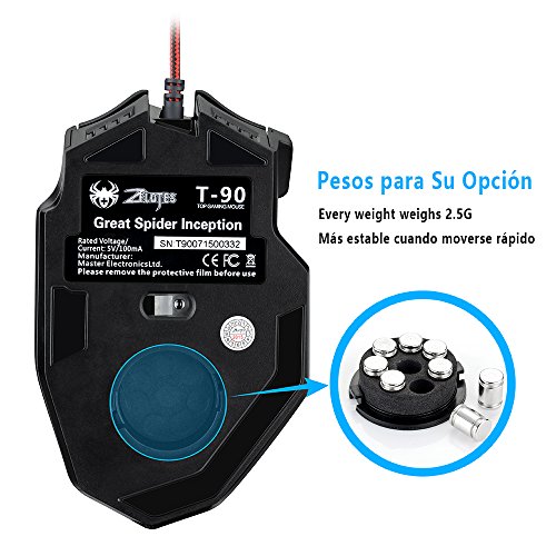 VICTSING Rat  n Inal  mbrico Bluetooth  Black 