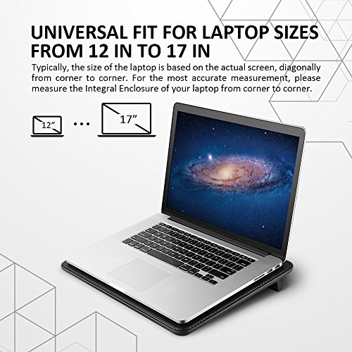 AVANTEK 17 Zoll Laptop K  hler Notebook Cooler St  nder K  hlpad K  hlmatte mit Dual 160mm L  fter  40 x 29 2 x 3 8cm 