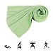 Produktbild ZYCC Kühlung Handtuch Super Absorbent Snap Cool Towel Männer Frauen für Sport, Workout, Fitness, Yoga, Outdoor, Reisen, Camping 1 Pack (Grün)