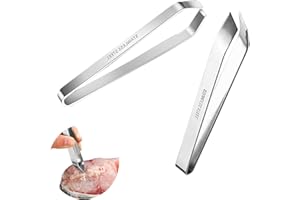 ANYUANKW 2 Pièces Pinces Arêtes de Poisson,Pince à Désarêter en Acier Inoxydable,Pincette Cuisine pour Le Nettoyage et La Préparation des Aliments