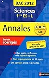 Image de ANNALES BAC 2012 SCIENCES 1ERE