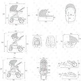 Friedrich Hugo | Modell Easy One | 3 in 1 Kombikinderwagen | Kinderwagen, Buggy, Autositz - 7