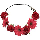 Neu Garland Damen Simulation Sonnenblume Rose Haarband Stirnband, LEEDY Mädchen Kopfband Tanzparty Party Geschenk Neuheit Blume Muster bedruckt Verdreht Stirnbänder Kopfbedeckung