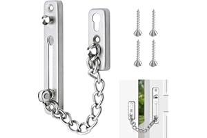 SHANHAIKX Türkette aus Edelstahl,Tür Sicherheitskette Edelstahl,Türsicherheitskette,Türverriegelungsschutzkette,Türketten-Sicherheitsschloss für Haus,Hotel,Innentüren und Fenster