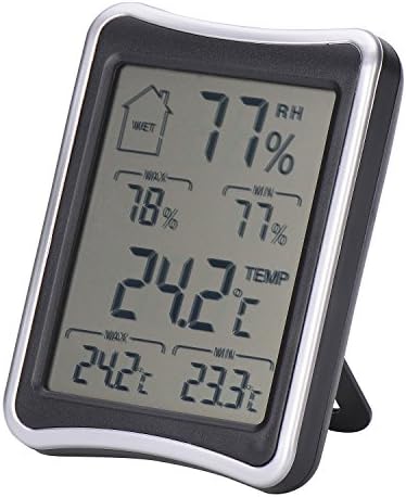 Sel Natural LCD Digital Hygrometer and Humidity Meter,Temperature Thermometer for Home