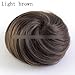 Hot Women Lovely Clip In Ponytail Bun Scrunchie Drawstring Hair Extension