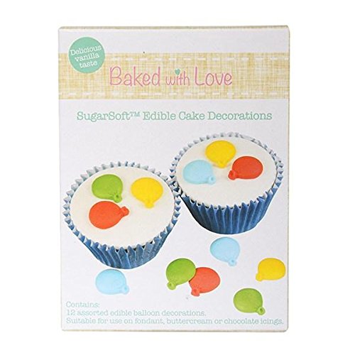 Preisvergleich Produktbild SugarSoft® Balloon Cupcake Decorations - 12 pack