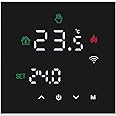MincoHome Smart Thermostat Touch Screen WiFi Enabled Programmable Temperature Control For Electric Heating/Gas Boiler Save Energy (Black Gas Boiler)