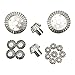 Produktbild Gjyia 16 stücke 12 t 24 t 30 t Motor antriebsgetriebe für wltoys 12428 12423 rc Auto Modell Teile Silber