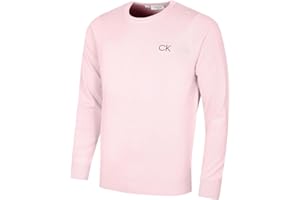 Calvin Klein Golf Hommes col Rond Pull Tour - Rose - L