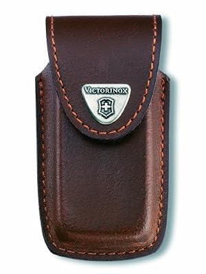 Victorinox Etui en Cuir Brun pour Couteau Suisse de 5 à 8 Couches