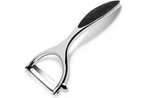 Leaflai Potato Peeler, Vegetable Y-Shape Peeler Stainless Steel with Ergonomic Non-Slip Handle & Sharp Blade for Fruit Carrot Eggplant Cucumber(Silver)