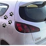 Folienaufkleber ***Hundetatzen m. Krallen*** 4er Set´s - (Größen und Farbauswahl)
